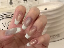 ネイルサロン アビー 新宿東口店(abbie)/マグベースフレンチ ¥11,220