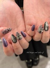 エフネイル(ef nail)/ダークカラーツイード☆