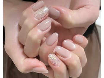 ニーネイル 阿波座(nii_nail)/上品シンプルアート