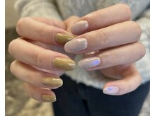 ハンドワークネイル(handworknail)/お花のような色合い