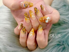 ヒョウ柄×キティ×ハイビスカス