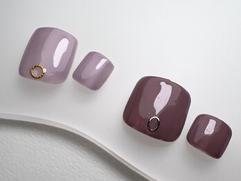 ワンラブネイルズ 池袋店(One Love Nails)/シンプルフットネイル　5490円