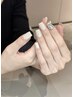 【初回オフ無料・HAND】ワンカラー＋２本ストーン埋め尽くし¥5980→¥5050