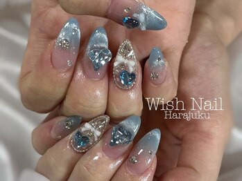 ウィッシュネイル 原宿店(Wish Nail)の写真/高い技術力でご要望に応えます！写真は【90分新規7500円再来8500円】希望デザインの画像など持参もOK♪