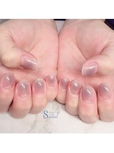 スズラン(SUZURAN)/くすみカラーチークネイル