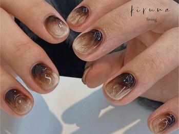 キルナリビング(kiruna living)の写真/【フリーデザイン初回¥8800】季節を感じる大人可愛いニュアンスネイルで指先を華やかに演出☆天神/大名