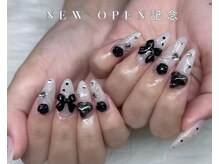 ビー 高槻(be)/リボンネイル/ツイードネイル