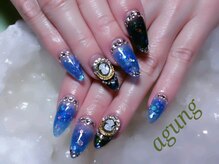 アグン(agung)/カメオでゴージャスネイル