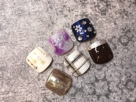 foot親指2本アート(オフ込)¥4980