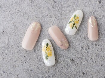 サンミーゴネイル 神戸店(Sunmego Nail)/ニュアンス押し花ネイル
