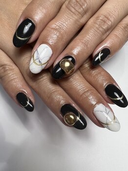 アマリネ(Amarine)/大理石ネイル