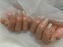 エマネイル プラスキハクヤ 天満橋店(EmaNail+KIHAKUYA)/ラメワンカラー