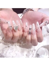 ハートストーンネイル　スカルプ