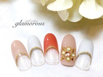 ネイルグラマラス 西新井店/《パラジェル》フレンチ