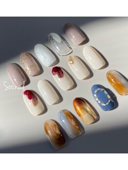 ソーネイル(Soo.nail)/11月定額ネイル シンプル