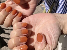 オシャレオレンジネイル