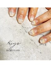 ネイルサロン キーズ(Nail salon Keys)/【お好きなアート定額】フレンチ