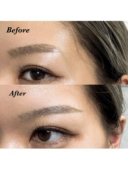 アイブロウドット 西宮(iBROW.)/美眉スタイリングBefore→After