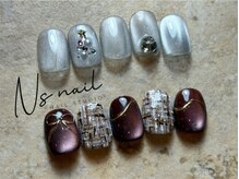 エヌズネイル 三鷹駅前北口店(n’s nail)/秋冬ガーリー　定額8500