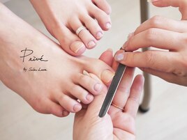 爪が巻かない美しい形に整えます