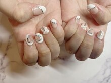 アーザ 吉祥寺(ASa)/くり抜くハートビジューネイル☆