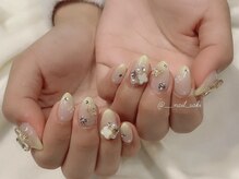 モカ 心斎橋(moca by Lee)/【Saki】パステルイエローネイル