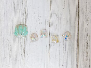 ティーエヌ 名古屋矢場町店/フット デザインネイル¥6980