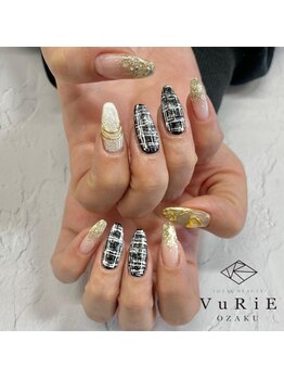 ヴリエ 小作店(VURIE)/ツイードミラーネイル