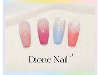 ディオーネ ネイルスタジオ(Dione)/フラッシュ+カラーグラデ