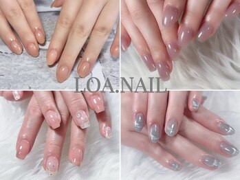 ロアネイル 本八幡店(LOA.NAIL)の写真/ワンカラーやグラデーションなどお仕事でもOKな上品ネイルで指先を綺麗に魅せます◎お得な定額ネイルも！