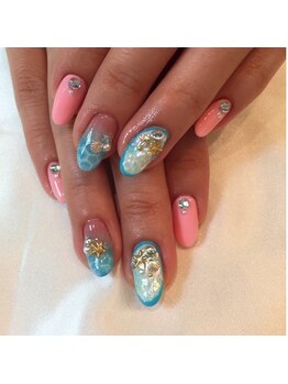 ネイルサロン ドレリッチ 大宮店(drerich)/ドロップシェルネイル