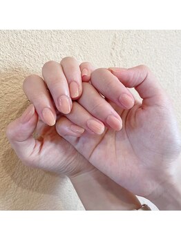 フェリーチェ(Felice)/simple peach nail♪