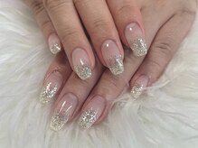 シピ ネイル(Chipi Nail)/シルバーラメグラデ
