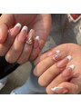 ハジチ(HAZICHI) ショートスカルプのフレンチネイル♪美爪の長さだしが人気