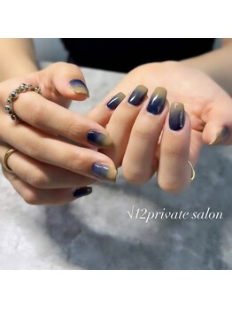 ルート12/クールなグラデーションネイル