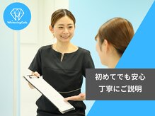 ホワイトニングカフェ 川越店/丁寧にホワイトニングのご説明