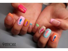 ペントハウス(Penthouse)/海外ネイル/ショートネイル