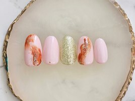ブラウンニュアンスネイル