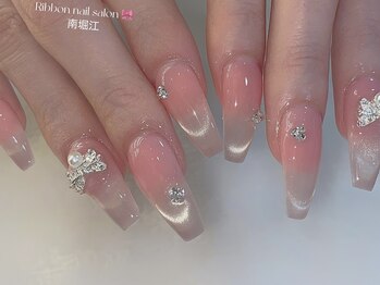 リボン(RIBBON)/ちゅるんマグネットネイル