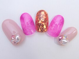 グレージュ×マーブル