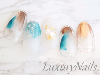 ラグジュアリーネイルズ タカダノババ(Luxury Nails Takadanobaba)/塗りかけ*ニュアンスネイル