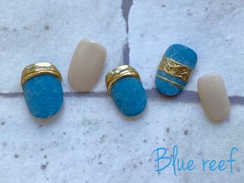 ネイルアンドまつげエクステ ブルーリーフ 四谷三丁目店(Blue Reef)/ジュエリーネイル