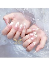 ヘブン ネイル 鶯谷(HEAVEN Nail)/ミラーフレンチネイル
