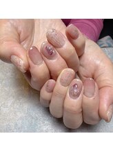 アティックネイルアトリエ(attic nail atelier)/桜イメージネイル