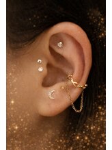 ア ムーン ドロップ(a Moon Drop)/耳ツボジュエリーデザイン