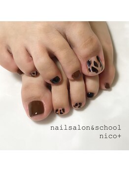 ニコ(nico+)/レオパード柄でカッコよく!