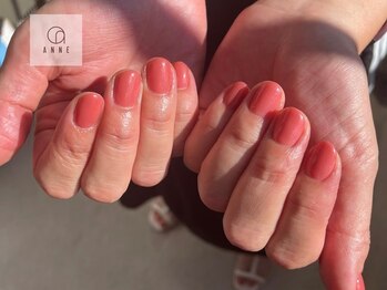 アンネ 豊見城店(ANNE)の写真/ジェルネイルが初めての方やお仕事で派手に出来ない方に◎シンプルで上品だから、好感度も抜群！