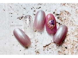 押し花埋め込みネイル