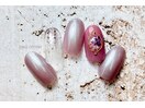 押し花埋め込みネイル