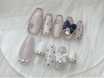 フローレスネイル 新宿店(FlawlessNail)の写真/デートやウェディング、イベント前にオススメのモテ可愛デザイン多数☆指先から、もっと女子力UP♪